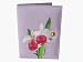 Silk Orchid Card Holder -Lavender