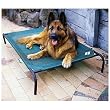 Coolaroo Large Steel-Framed Pet Bed, Brunswick Green