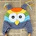Joy baby newborn baby infant toddler knit crochet photo prop costume owl hat (grey)