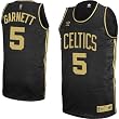 Kevin Garnett Boston Celtics #5 Adidas NBA Swingman Black Gold Jersey