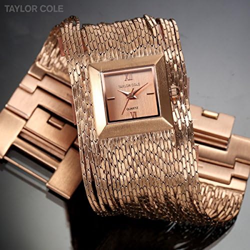 Taylor Cole Womens Quartz Rose Gold Dial brass tassel Band Wrist Watch TC044