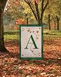 Fall Leaf Monogram Flags