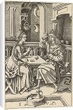 Canvas Prints of Reading The Tarot from Mary Evans