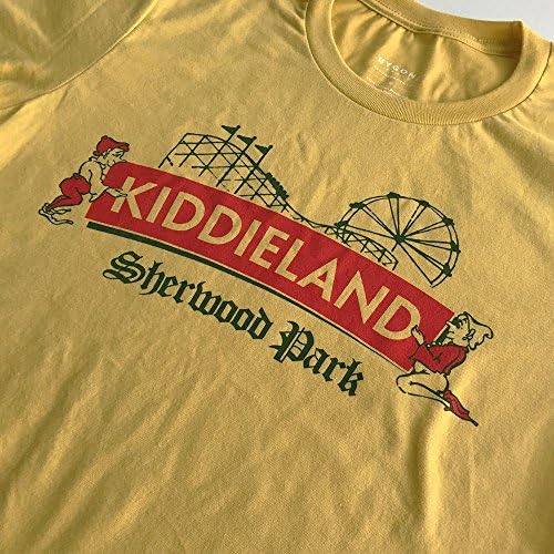 Bygone Brand Men's Kiddieland Sherwood Park Rockford Shortsleeve T-shirt XL Yellow