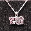 Pewter Softball Rocks Necklace