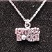 Pewter Softball Rocks Necklace
