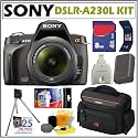 Sony DSLR Alpha DSLR-A230L Digital SLR Camera Kit With Sony 18-55MM Lens + Deluxe Accessory Kit