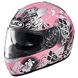 HJC Arkanium Women's IS-16 On-Road Racing Motorcycle Helmet w/ Free B&F Heart Sticker Bundle - MC-8F