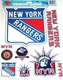 New York NY Rangers Window Clings (Decals) 9 pc. set