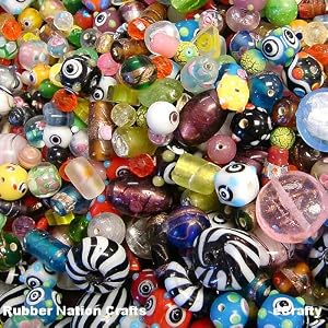 Jewelry-Maker-s-EVerYThiNG-But-the-KITchen-SINK-Glass-Beads-Mix-NEW-BIGGER-225-GRAMS-1-2-POUND