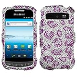 Leopard Skin/ Purple With Full Rhinestones Faceplate Hard Plastic Protector ....