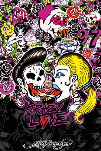 1art1 Empire 331472 Ed Hardy - Rockabilly - Gothic Poster Plakat Druck - 61 x 91.5 cm