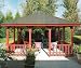 NEW LUXURY SUMMERHOUSE, GAZEBO, WITH COLOUR CHOICE OF ROOF SHINGLES, IDEAL FOR OUTDOOR LIVING & SPA HOT TUB ENCLOSURE Image