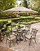 Hanover TRADITIONSUMB Tiltable Umbrella for The Traditions Outdoor Furniture Collection, 9-Feet