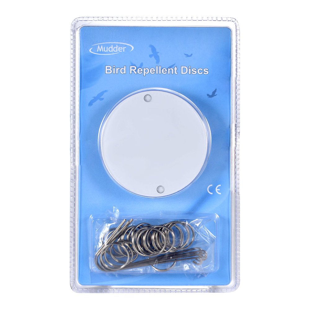 Mudder Bird Repellent Scare Discs, Effective Bird Repeller to Keep