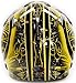 Adult Offroad Helmet Goggles Gloves Gear Combo DOT Motocross ATV Dirt Bike MX Black Yellow Splatter ( XL )