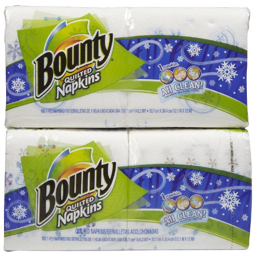 Bounty Quilted Napkins, Signature Series Prints - 160 ct - 2 pk