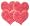 Scott's Cakes White Heart Shaped Sugar Cookies with Pink & Red Colored Sugar in a 1 Pound Christmas Plaid Box