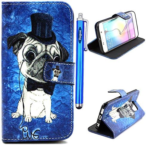 Galaxy s6 Edge case,Samsung Galaxy S 6 Edge Wallet Case Cover, Samsung Galaxy S6 edge Protective Case 2015 release,Vogue shop New Fashion Pineapple Pattern[Executive Wallet Kickstand][Stand Feature] **NEW** [Wallet S] [Black] Premium Synthetic Leather Flip Case Stand Cover with Card Slots [ID/Card Slot] and Note Holder fit for Samsung Galaxy S6 Edge with Stand All-around TPU Inner Case Skin Cover and Snap Button Closure Stylish Pattern Design for Galaxy S 6 Edge with 1 stylus/one screen touch pen for free (Vogue shop-Pekingese)