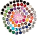 eSecure - Kit de d�coration pour ongles, yeux et corps - 80 Couleurs - Poudre Acrylique - paillettes - motifs