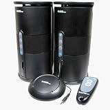 Audio Unlimited Black 900 mHz Wireless Speakers w/Remote