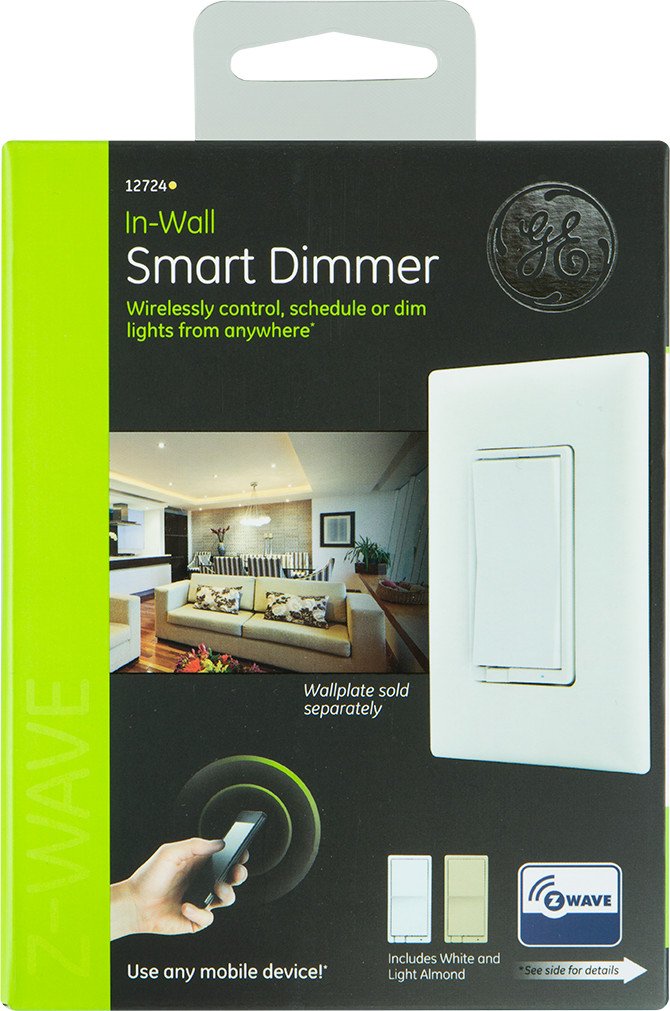 GE Z-Wave Wireless Lighting Control Dimmer Switch - Wall Dimmer ...