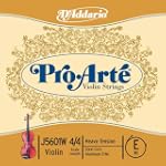 D'Addario Pro-Arte Violin Single Aluminum Wound E String, 4/4 Scale, Heavy Tension