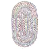 Oval Spring Garden Chenille Rug 27x48