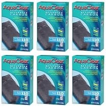 Hagen 6-Pack AquaClear  9-Ounce Activated Carbon Water Filter Insert for Aquarium

