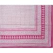 Flat Bed Sheet with Block Print on Cotton Queen Size (bshtd559)
