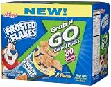 Kellogg's Grab'N Go Frosted Flakes, 8-Count Pouches (Pack of 8)