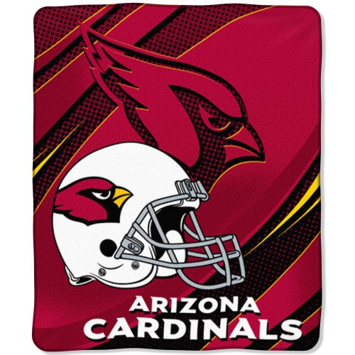 NFL Arizona Cardinals 50-Inch-by-60-Inch Micro-Raschel Plush Throw 