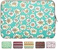 Laptop Sleeve, Mosiso Bohemian Style Canvas Fabric 13-13.3 Inch Laptop / Notebook Computer / MacBook / MacBook Pro / MacBook Air Sleeve Case Bag Cover, Golden Aster