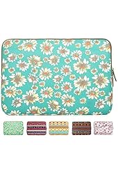 Laptop Sleeve, Mosiso Bohemian Style Canvas Fabric 13-13.3 Inch Laptop / Notebook Computer / MacBook / MacBook Pro / MacBook Air Sleeve Case Bag Cover, Golden Aster