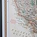 Push Pin Travel Maps - Executive US - Black Frame Framed Pin Map for Tracking Your Travels - 27.5