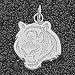 Logoart Cincinnati Bengals 9/16 Inch X 9/16 Inch Sterling Silver Team Logo Pendant-Size: One Size