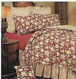 Berkely Red Handmade Quilts Cotton Filled Ca King