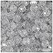 BeadTin Silver Sparkle 10mm Faceted Round Craft Beads (210pc)