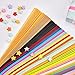 Outus Origami Stars Papers, 27 Colors, 1080 Sheets