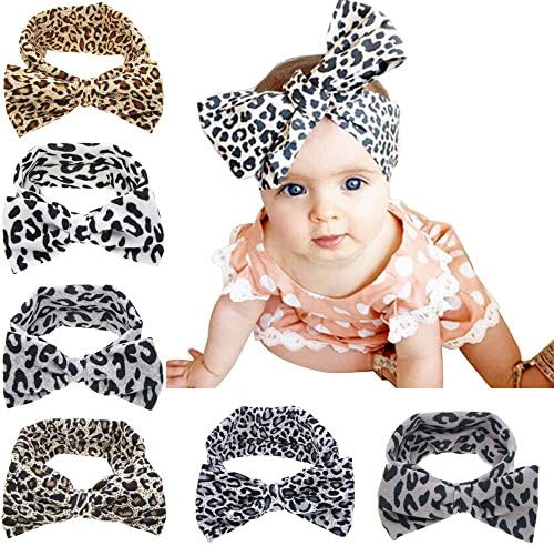 Iversan Newborn Baby Headwraps Turban Headband Knotted Hair Band(6 pcs)
