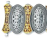 Sterling Silver and 18K Gold Overlay Bracelet - Phillip Gabriel Collection