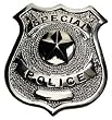 US Polizeiabzeichen, Special Police, silber, Anstecknadel