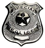US Polizeiabzeichen,  Special Police , silber, Anstecknadel