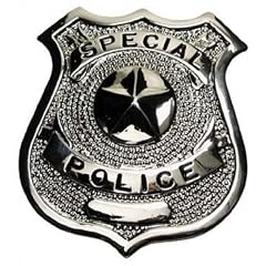 US Polizeiabzeichen, "Special Police", silber, Anstecknadel
