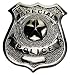 US Polizeiabzeichen,  Special Police , silber, Anstecknadel