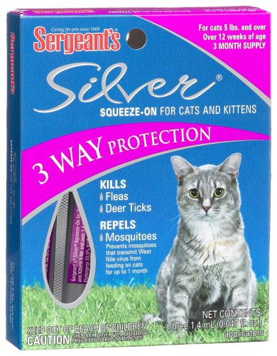 Sergeants Silver Squeeze On, 3-Count (Pack of 4)