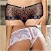 Crotchless French Knickers Panties in Plus Sizes 1X/2X 3X/4X White/Pink Black/Pink