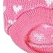 PanDaDa Puppy Dog Little Heart Pattern Knit Sweater Coat Jumper Jacket (XXS(Tag:XS), Pink)