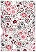 G Med Women's Printed Fashion Mock Wrap Scrub Top with Back Tie