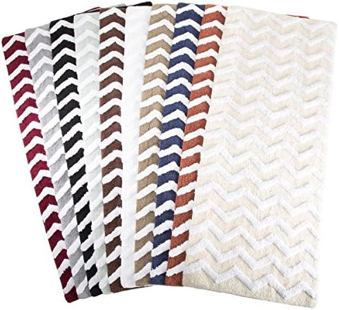 Windsor Home 100% Cotton Chevron Bathroom Mat - 24x60 inches